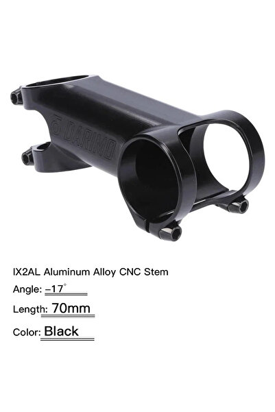 Choice جذع دراجة IX2AL أسود بزاوية 70 مم -17، مناسب للطرق الجبلية والحصى، مصن...