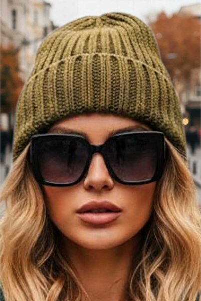 Mood Agenda Women's Soft Textured Thick Ribbed Soft Wool Beret