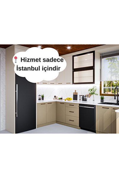SadeceInterior MUTFAK DOLABI EN EKONOMİK FİYAT Ölçüye Özel (Alt: 450 cm + Üst...