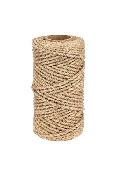 MARKQ Jute Rope 2mm x 20m Natural Hemp Twine Cord for Cat Scratcher, Gardening, Bundling & Crafts