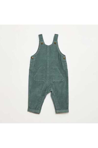 KIABI Corduroy Overalls GREEN