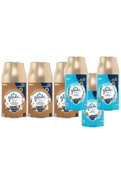 Glade Pachet variat 6 bucăți — 3 rezerve Jasmine x 269 ml, 3 rezerve Ocean Ad...