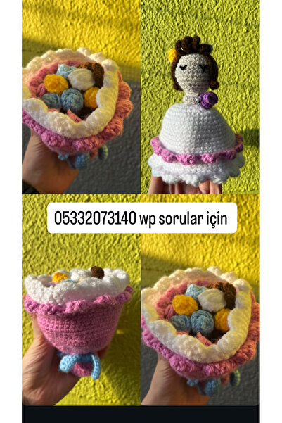 Tasarım Buket kız yüzüklü buket çiek kız arkadaşa sevgiliye hediye el işi beb...