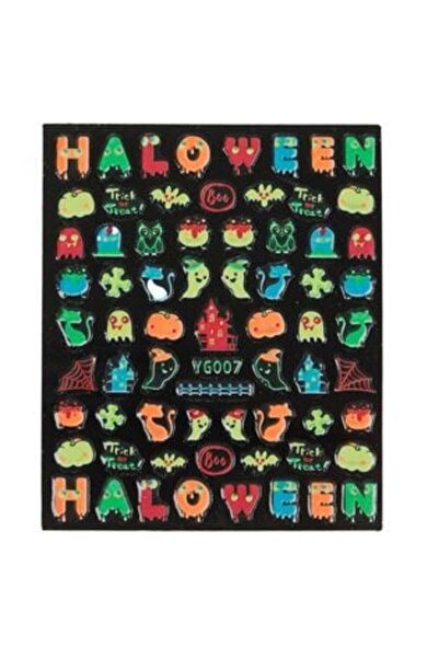 SHOPIENS Halloween Nail Stickers Glow in the Dark