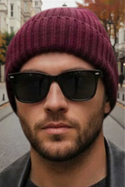 Trenderrs Men's Soft Textured Thick Ribbed Soft Wool Beret