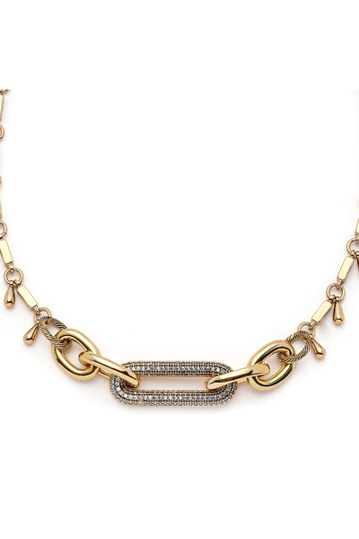 Mon Reve Orbit Zirkon Charm Zincir Kolye