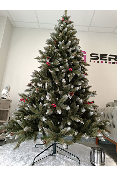 SERSIMO Brad artificial de Crăciun Deluxe de la Sersimo, frasin de munte, 2D, 220 cm