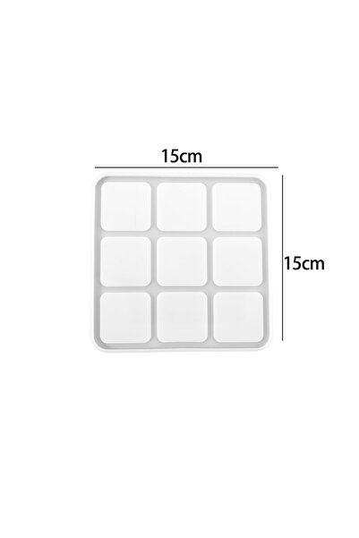 Choice6 قالب سيليكون شفاف للعبة إكس أو صغيرة الحجم (02) مع مرآة، مناسب لصب ال...