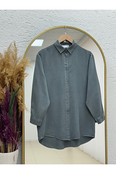 BENAHOLL قميص سيما قصير من الأمام وطويل من الخلف - MA3011 نعناعي