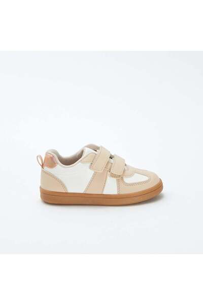 KIABI Low-top Velcro trainers BEIGE