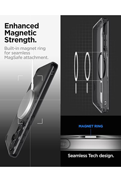 Spigen Ultra Hybrid MagFit for Samsung Galaxy S25 FE case cover [MagSafe compatible] - Frost Black