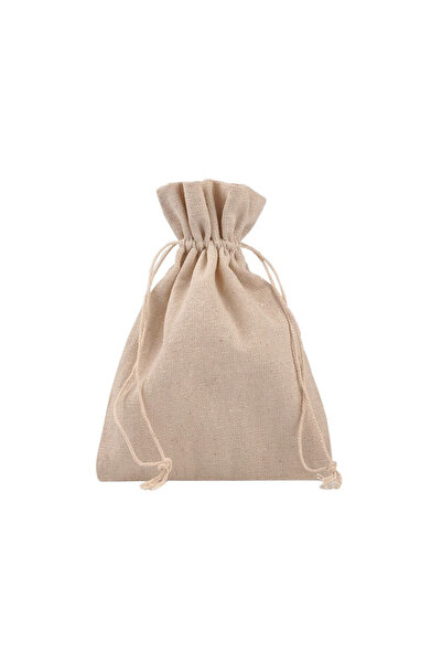 Crisalida Decorative linen bag for gifts, Crisalida, 13x18 cm, Natural