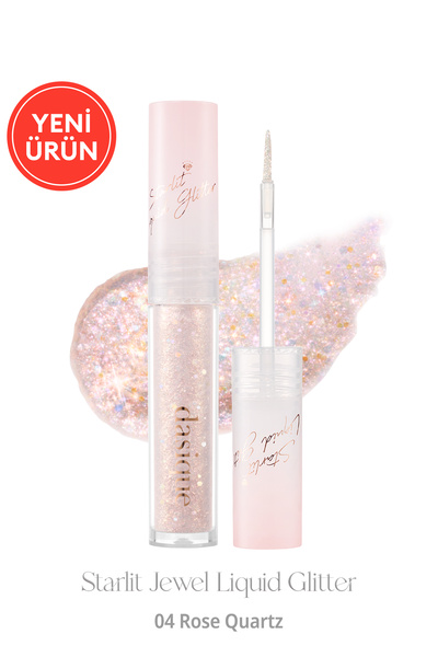dasique İnci Işıltılı Likit Glitter Starlit Jewel Liquid Glitter (#04 Rose Qu...