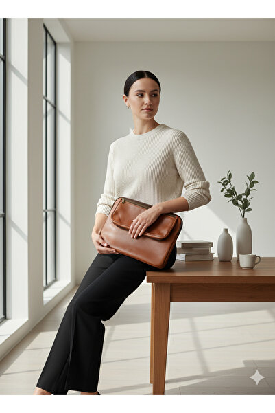 yedideri Genuine Leather Laptop Bag – Modern and Innovative Design