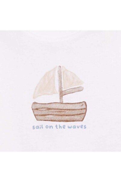 KIABI Vest top with boat print WHITE