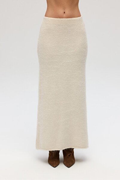 MAI STUDIOS CO. Nivra Екру Довга трикотажна спідниця