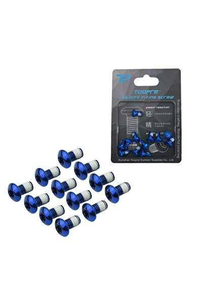 PeraPelis Bisiklet Rotor (Disk) Vida Seti 12li Mavi