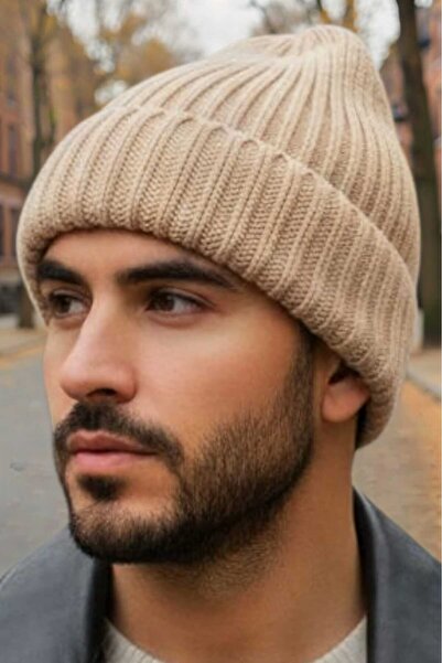 Trenderrs Men's Soft Textured Thick Ribbed Soft Wool Beret