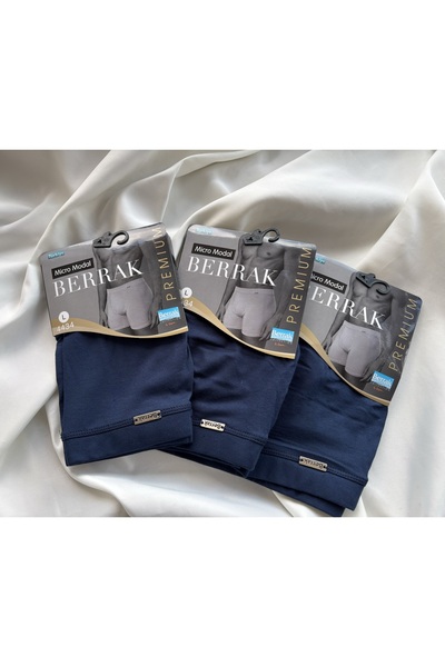 Berrak Micro Modal Lacivert Premium Erkek Boxer