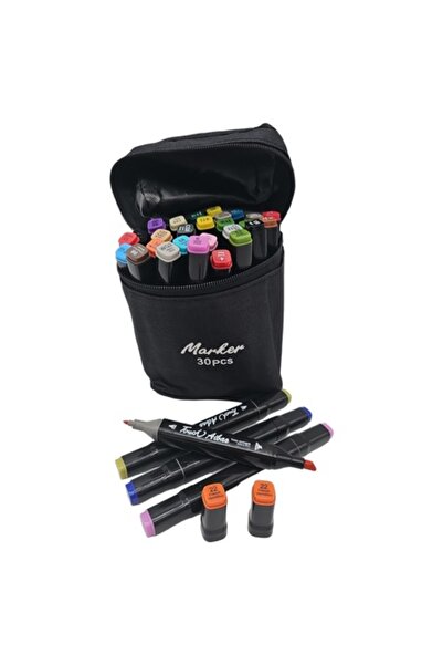 ABS Set 30 markere culoare 2 vârfuri