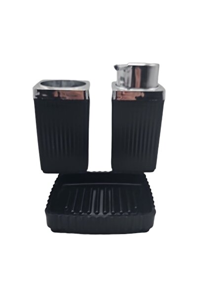 ABS Set 3 pieces bathroom plastic, black