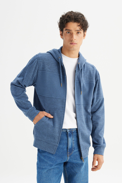 Lee Regular Fit Normal Kesim Cepli İçi Polarlı Kapüşonlu Fermuarlı Sweatshirt