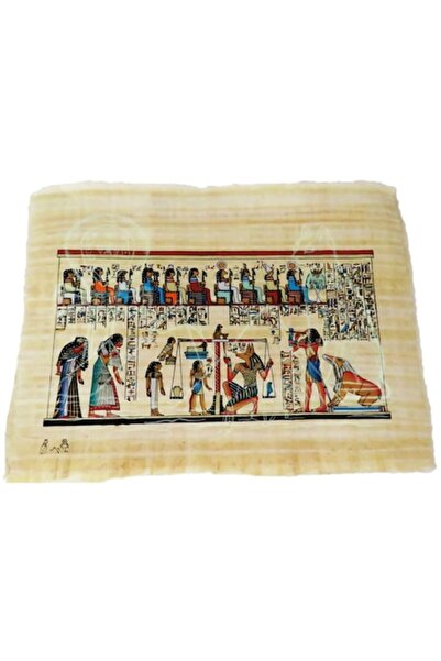 ABS Tablou decorativ 43/32cm, vedere dublă, pictură în stil egiptean, hârtie ...