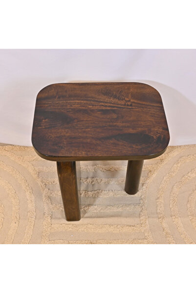 Lifestyle Crafted by Square Wooden Top Accent Table - 60x60x50 cms