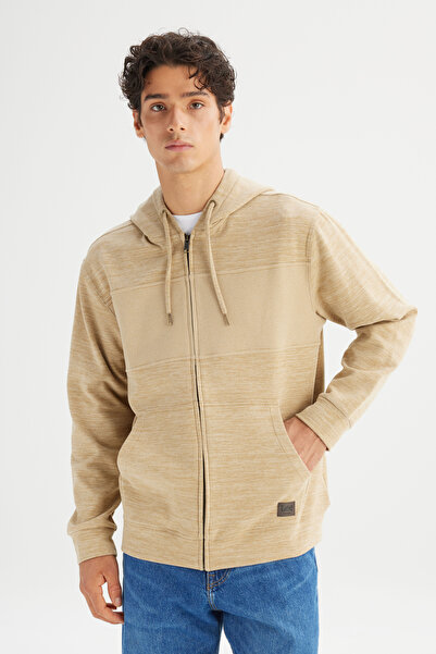 Lee Regular Fit Normal Kesim Kapüşonlu Cepli İçi Polarlı Sweatshirt