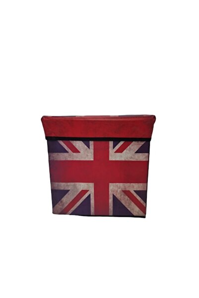 ABS Foldable Storage Box, 30X30X30 cm, Flag Design