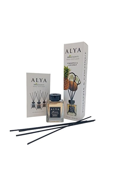 ALYA Set 3 buc odorizant de cameră din pahar ALYA, ANANAS & NUCĂ DE COCOS, 100ml