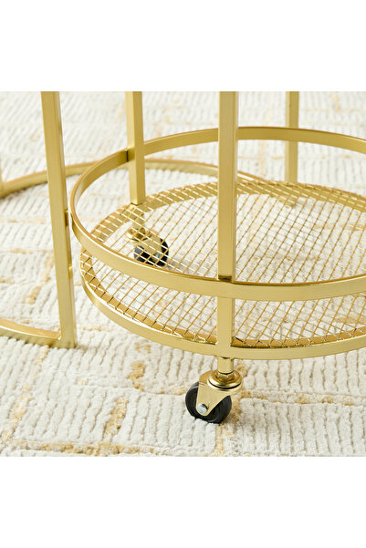 Lifestyle Mirror Top Side Table - Set of 2