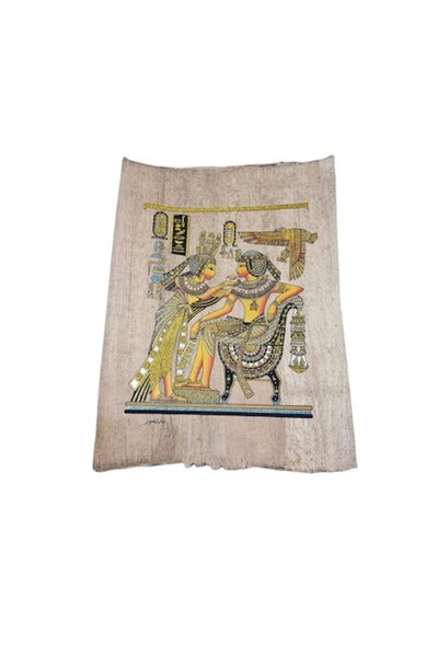 ABS Картина 43X31 см, ръчно изработена, египетски стил, папирусна хартия, I46