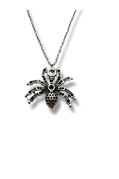 Herşey Nota Unisex Necklace with Stone Spider Figure – Power, Elegance and Protection Energy Design
