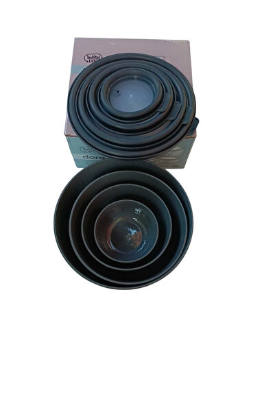 HOBBY LİFE Set of 4 Luxury Storage Containers with Leak-Proof Lids (Elegance Series) - 8.6 L