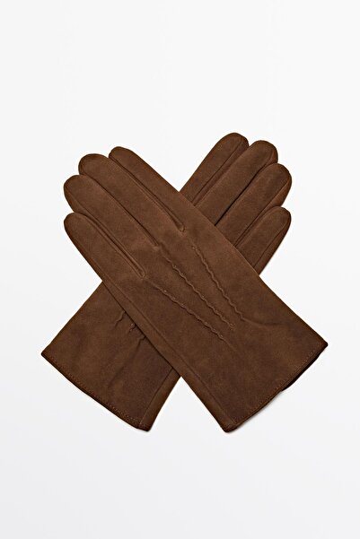 Massimo Dutti Süet deri eldiven