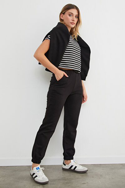 Fulla Moda Tie Waist Jogger Sweatpants