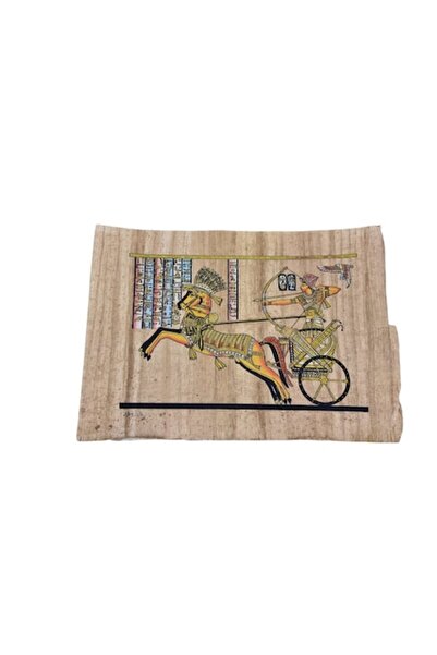 ABS Картина 43x31 см, ръчно рисувана, египетски стил, папирусова хартия, I52