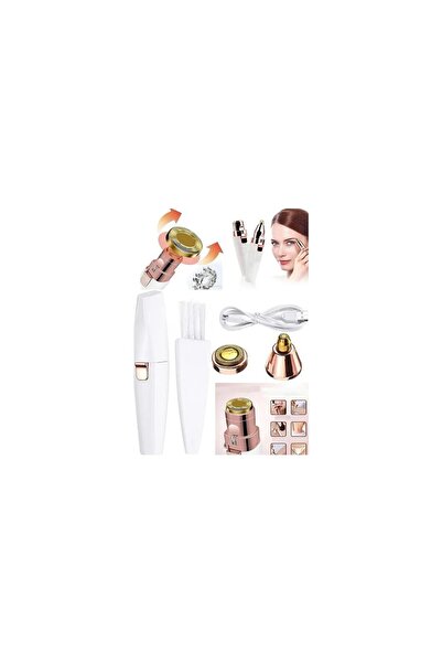 HaLVeY 2 Başlıklı Yüz Tüy Alıcı Kaş Bıyık Kıl Epilasyon Aleti Şarjlı