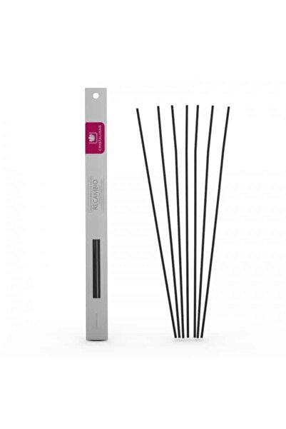 Cristalinas Rezerva bete naturale de ratan - Negru 7 buc, 30 cm