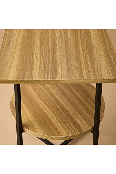 Lifestyle Wooden Two-Tier Side Table - 48x61 cms