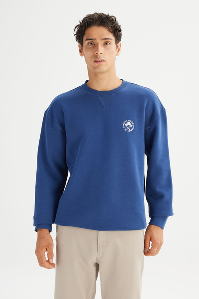 Lee Pamuklu İçi Polarlı Regular Fit Kapüşonlu Logo Detaylı Sweatshirt