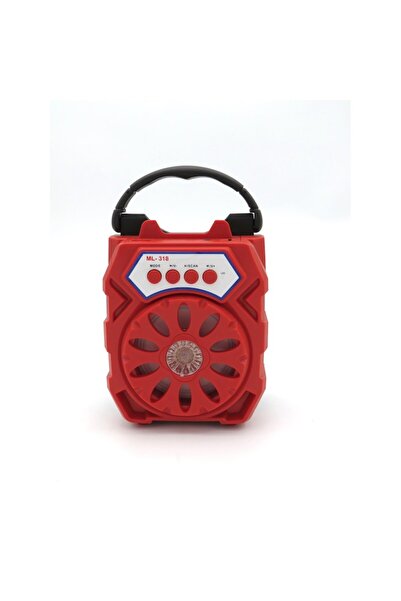 ABS Portable Bluetooth Speaker 5W, USB Port/FM Radio AUX, RED