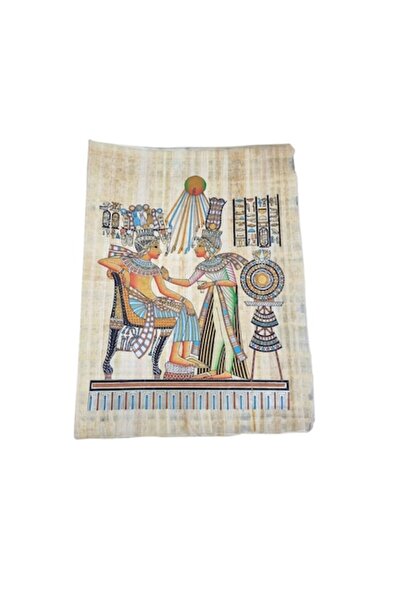 ABS Картина 43X31 см, ръчно рисувана, египетски стил, папирусова хартия, I29