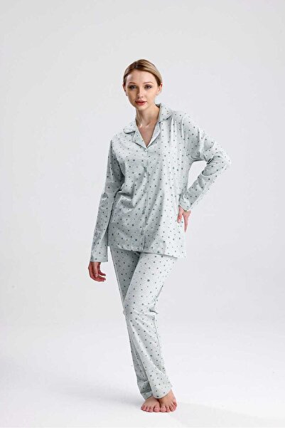 Yeni İnci Cotton Pajama Set 5011