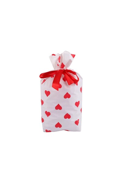 Crisalida Set of 5 Crisalida gift bags with ribbon, 15 x 23 cm, Red
