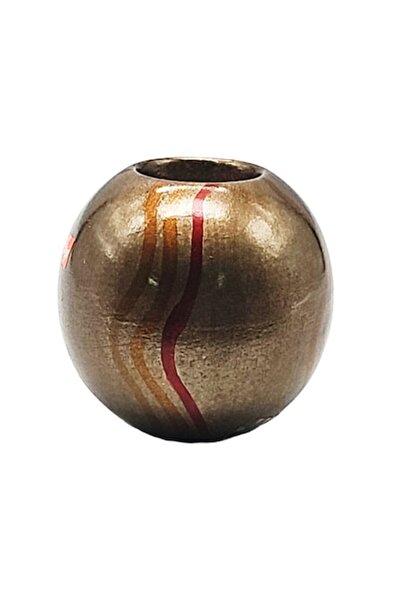 ABS Suport lumânare, glob decorativ, 10x10cm, auriu