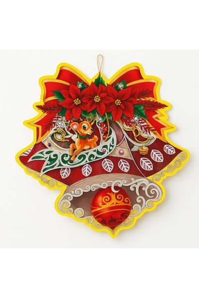 ABS Decorațiune de perete de Crăciun, Moș Crăciun, ornament suspendat cu scli...