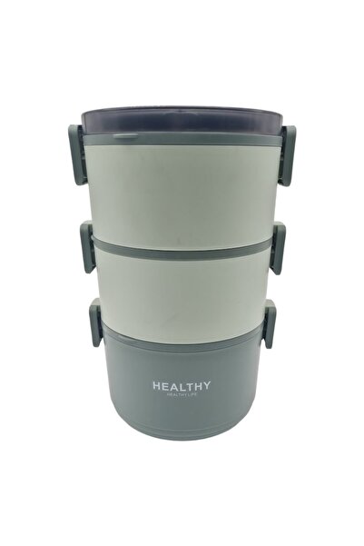 ABS Set of 3 thermal casseroles, green color, 2200 ml