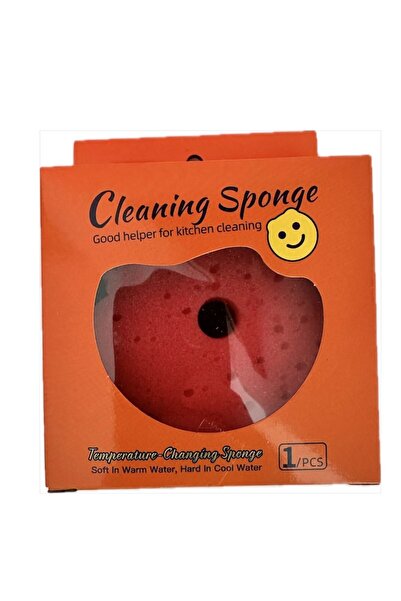 OEM Pink Sponge in Bear Shape, with Two Layers - Rigid and Soft